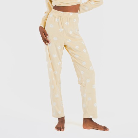 Pijama terciopelo Dula vainilla