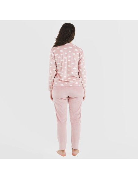 Pijama terciopelo Nubecita rosa palo Pijama terciopelo Nubecita rosa palo