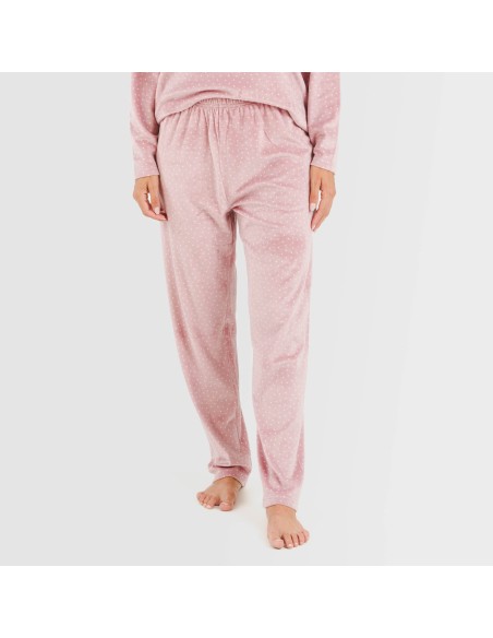 Pijama terciopelo Lolenda malva rosa Pijama terciopelo Lolenda malva rosa