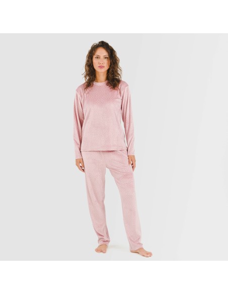 Pijama terciopelo Lolenda malva rosa Pijama terciopelo Lolenda malva rosa