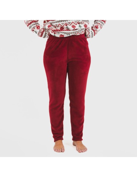 Pijama coral Joshie burdeos Pijama coral Joshie burdeos