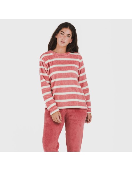 Pijama coral Raya fresa Pijama coral Raya fresa