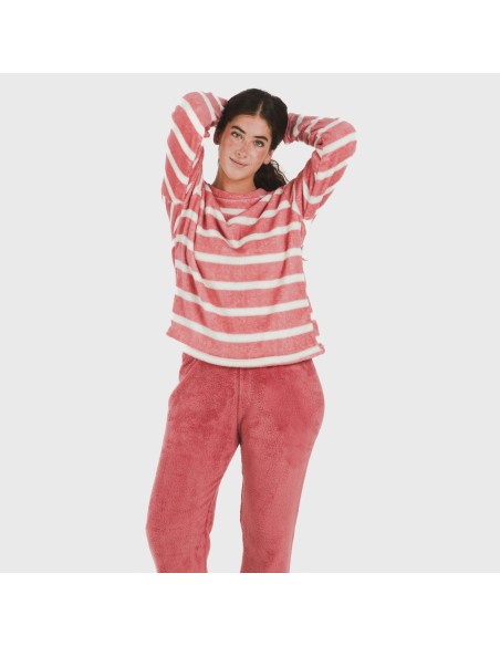 Pijama coral Raya fresa Pijama coral Raya fresa