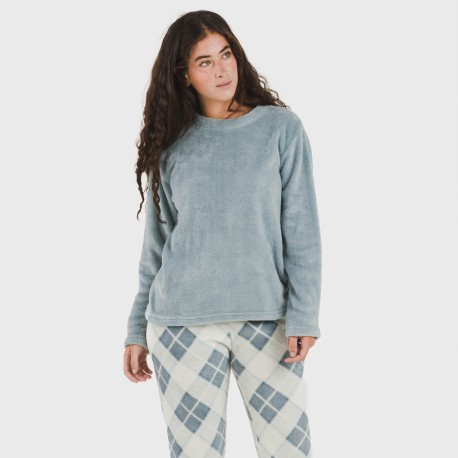 Pijama coral Cuadro Guima indigo