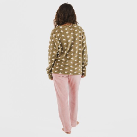 Pijama coral Estelle rosa