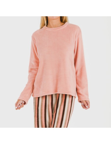 Pijama coral Raya Norma melocoton Pijama coral Raya Norma melocoton