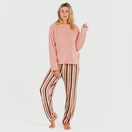 Pijama coral Raya Norma melocoton