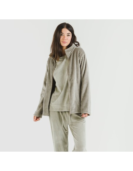 Sudadera terciopelo Raya lisa Sudadera terciopelo Raya lisa