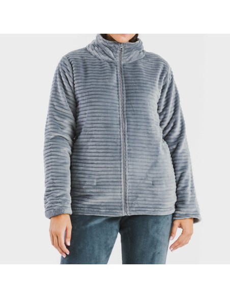 Sudadera terciopelo Raya lisa