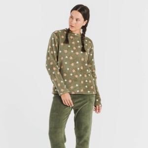 Pijama coral Tatini verde caceria 2