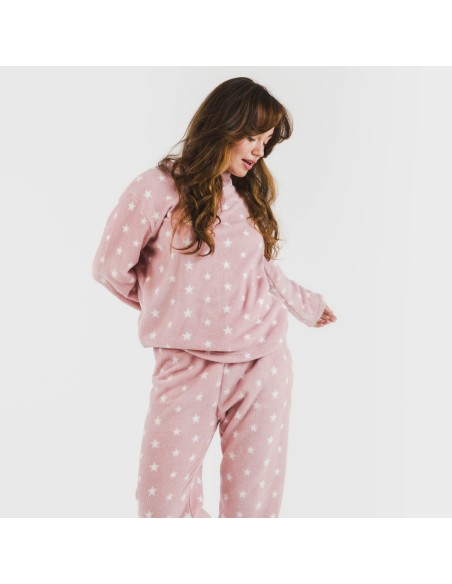 Pijama coral Vitalidad rosa Pijama coral Vitalidad rosa