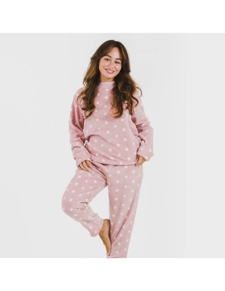 Pijama coral Vitalidad rosa Pijama coral Vitalidad rosa