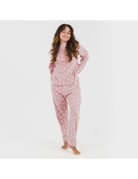 Pijama coral Vitalidad rosa Pijama coral Vitalidad rosa
