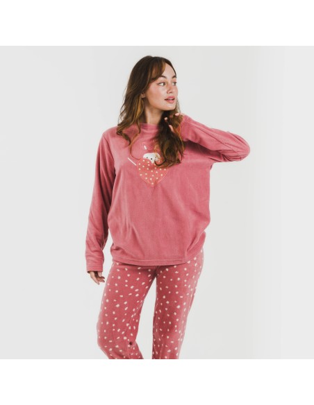 Pijama polar Dada rosa Pijama polar Dada rosa