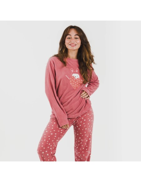 Pijama polar Dada rosa Pijama polar Dada rosa