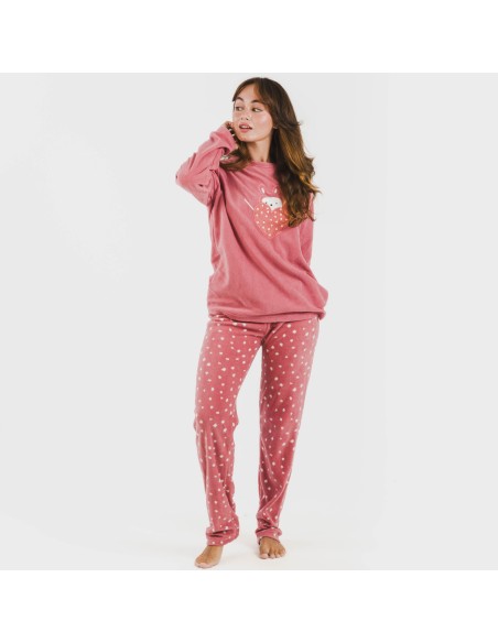 Pijama polar Dada rosa Pijama polar Dada rosa