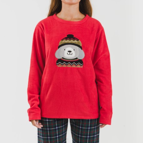 Pijama polar Eiko rojo