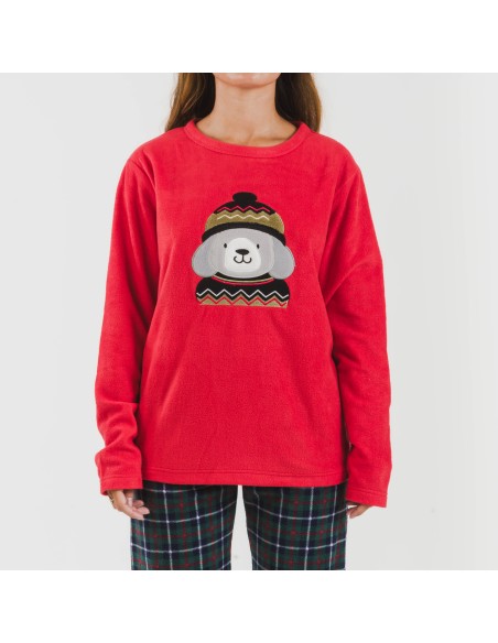 Pijama polar Eiko rojo Pijama polar Eiko rojo