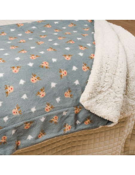 Manta sherpa Tatini verde tiffany Manta sherpa Tatini verde tiffany