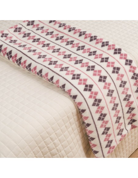 Manta coral Casimira malva Manta coral Casimira malva