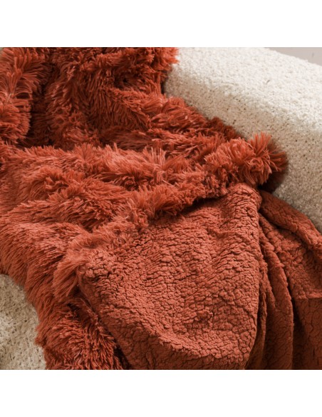 Manta pelo sherpa lisa Manta pelo sherpa lisa