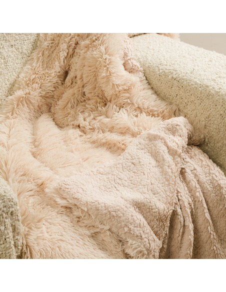 Manta pelo sherpa lisa Manta pelo sherpa lisa