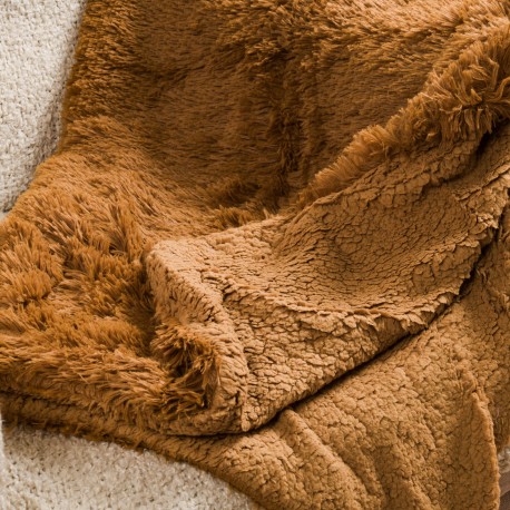 Manta pelo sherpa lisa