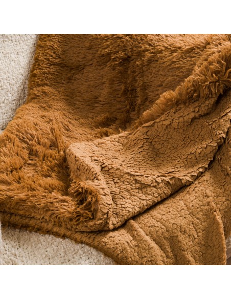 Manta pelo sherpa lisa Manta pelo sherpa lisa