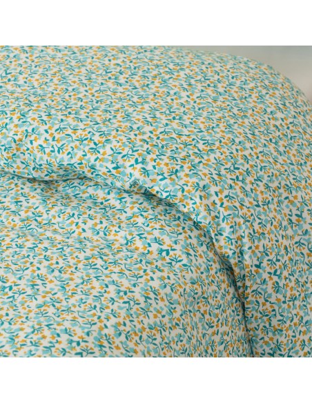 Funda nórdica algodón percal Uriva verde tiffany Funda nórdica algodón percal Uriva verde tiffany