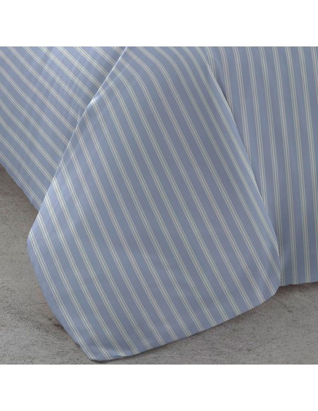 Funda nórdica algodón percal Raya Marsella indigo Funda nórdica algodón percal Raya Marsella indigo