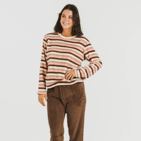 Pijama coral Raya Norma chocolate