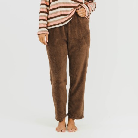 Pijama coral Raya Norma chocolate