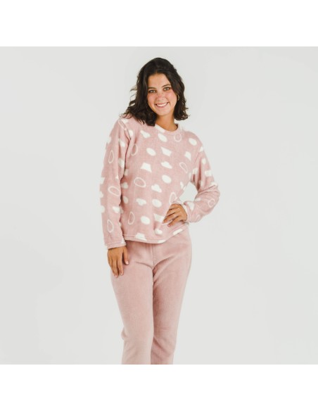Pijama coral Papiro rosa Pijama coral Papiro rosa