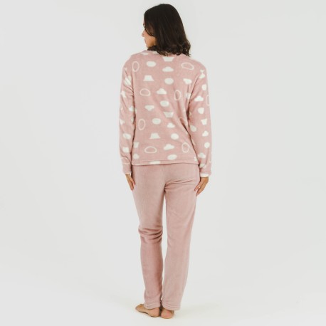 Pijama coral Papiro rosa
