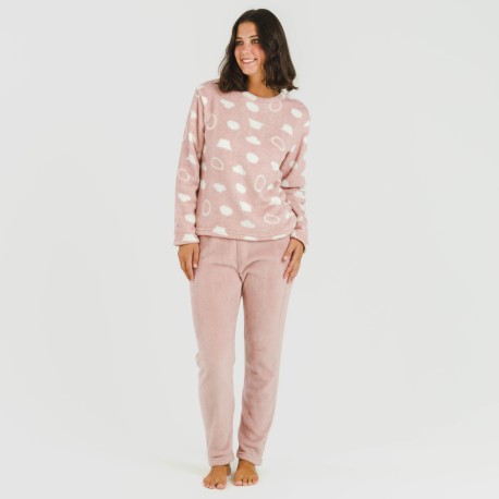 Pijama coral Papiro rosa