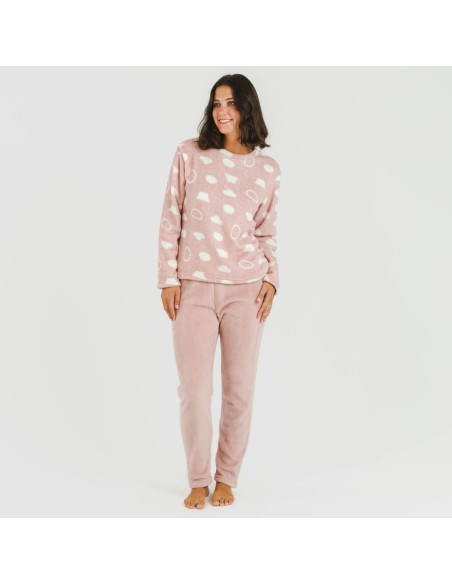Pijama coral Papiro rosa Pijama coral Papiro rosa