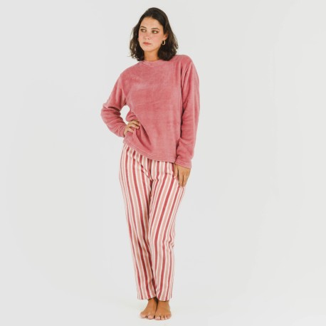 Pijama coral Raya Brooke rosa