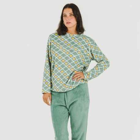 Pijama coral Ilena verde