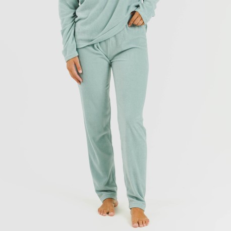 Pijama polar Frosty verde tiffany
