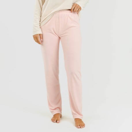 Pijama polar Buho rosa palo