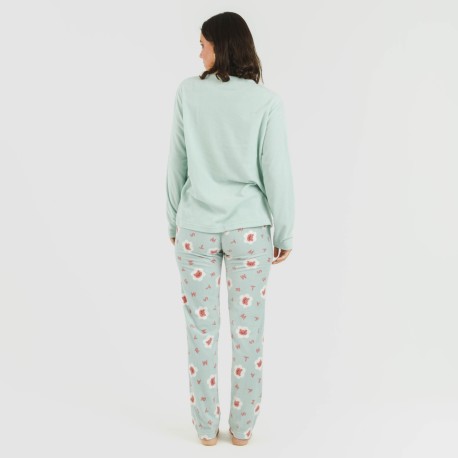 Pijama polar Nolan verde