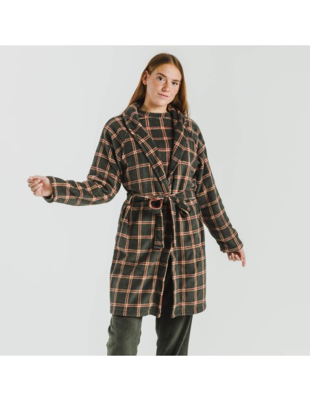 Bata coral Cuadro Nelby verde caceria