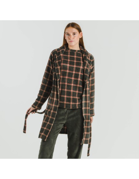 Bata coral Cuadro Nelby verde caceria