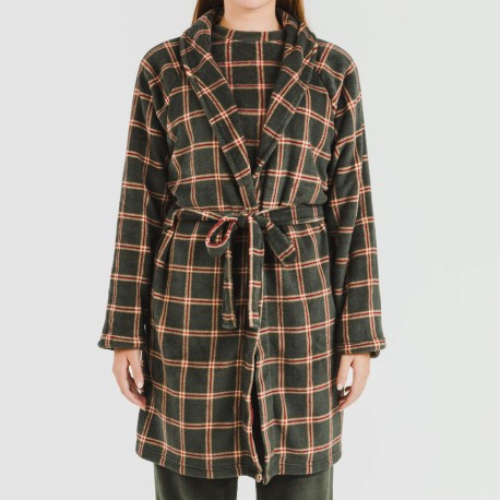 Bata coral Cuadro Nelby verde caceria