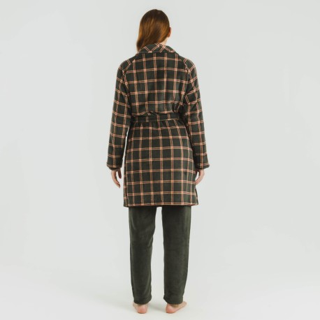 Bata coral Cuadro Nelby verde caceria