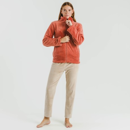 Sudadera terciopelo lisa