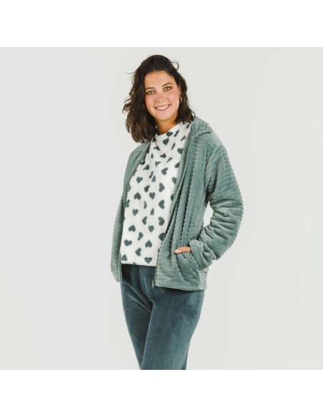 Sudadera terciopelo Raya lisa Sudadera terciopelo Raya lisa