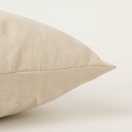 Cojín cuadrante Ante liso - funda + relleno