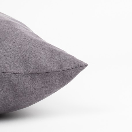 Cojín cuadrante Ante liso - funda + relleno