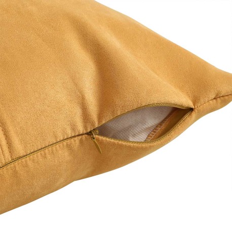 Cojín cuadrante Ante liso - funda + relleno